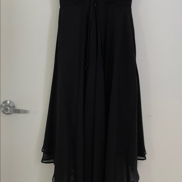 Spectacular cocktail hi-low black dress - Picture 3 of 7